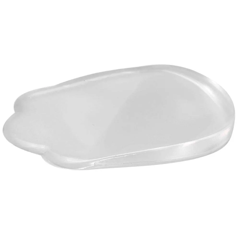 1 Pair of Heel Lift Insert Pad Cushion Heel Sleeves Pads Silicone Transparent Support Cups for Relieving Heel Pain O/X Legs Correction Support Cups