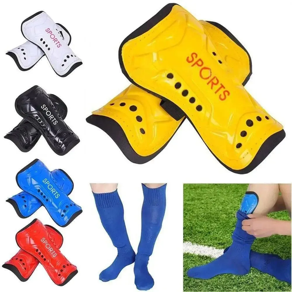 1Pair Adult/Kid Soccer Training Crashproof Calf Protectior Leg Sleeves Children Teens Football Protege Tibia Safety Shin Guards