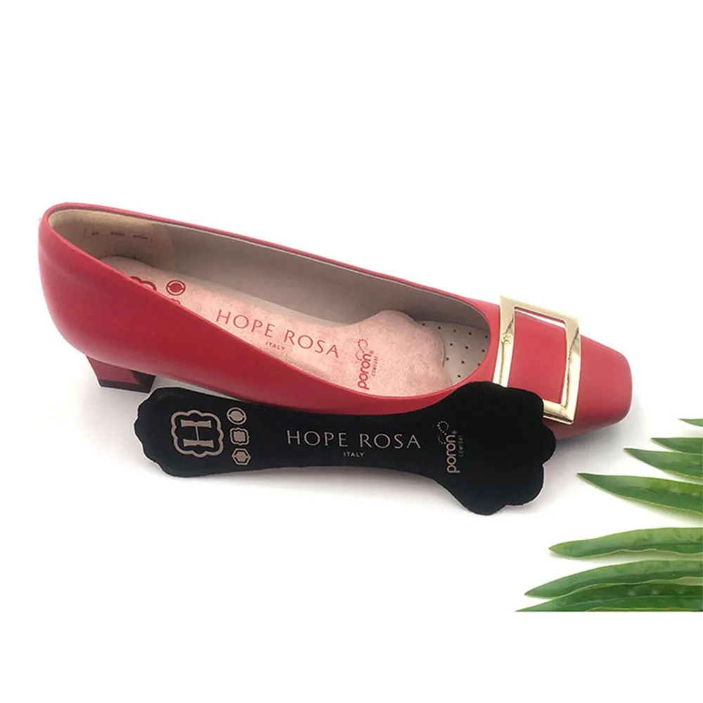 2-Pair of Full Length Cushion Insoles - Black/Rose