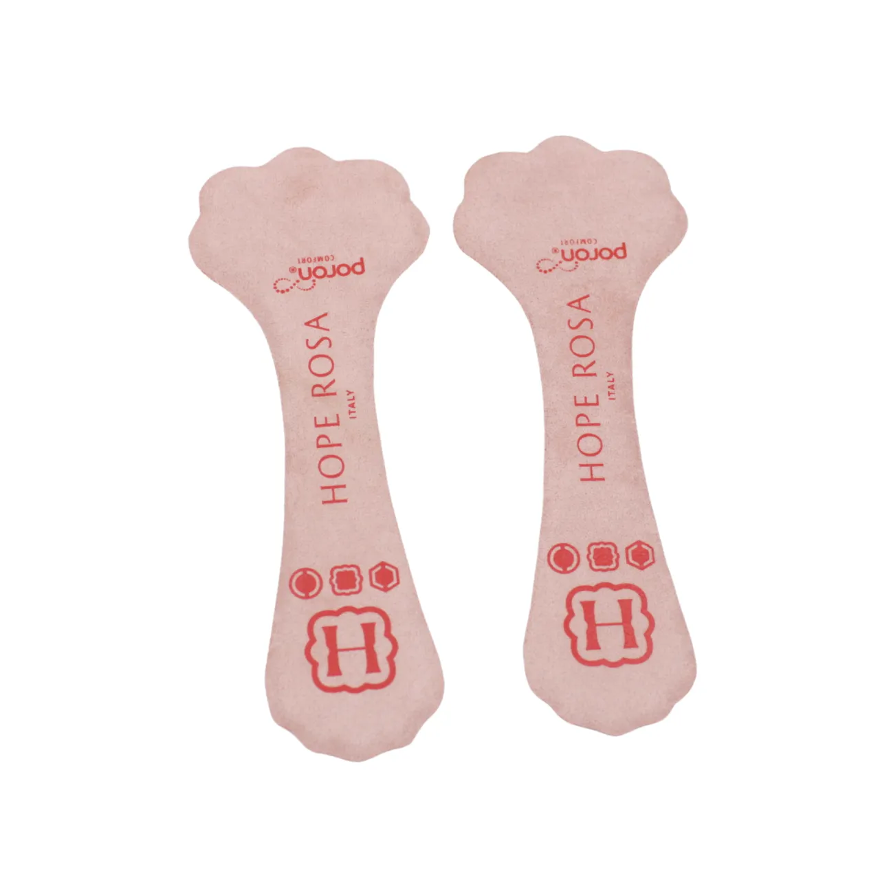 2-Pair of Full Length Cushion Insoles - Black/Rose
