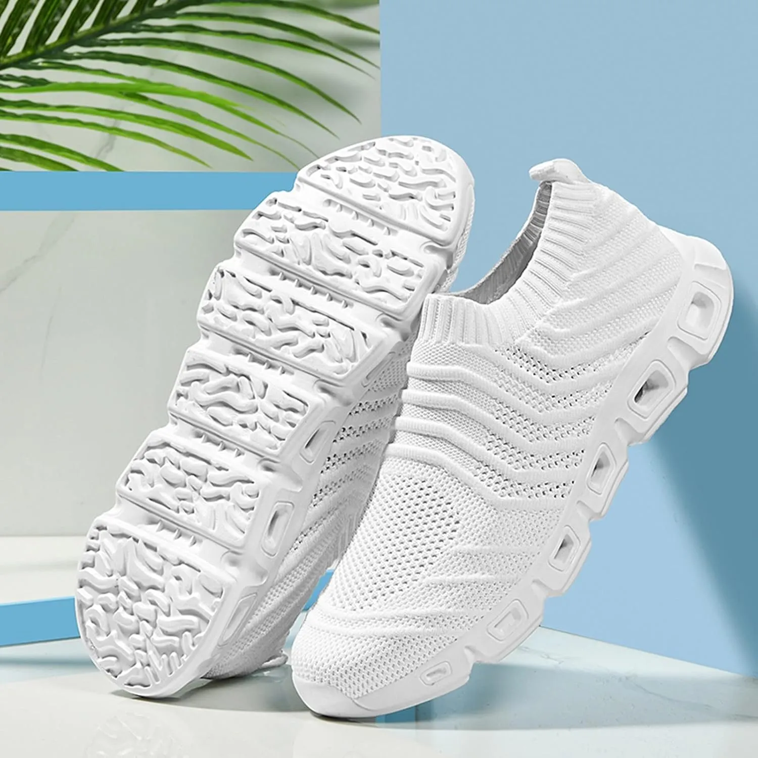 2025 New Men's Hollow Flying Woven Lightweight Breathable Comfortable Decompression Fashion Sneaker Booties for Men