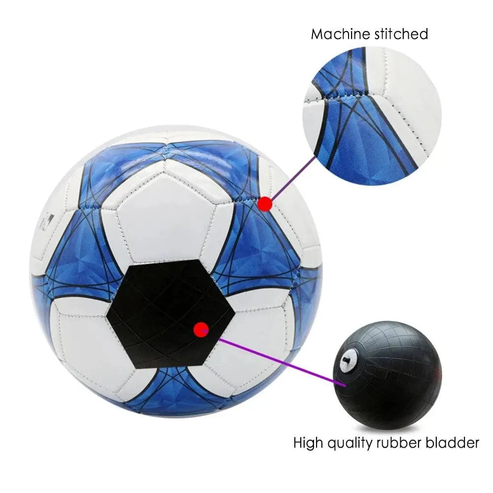 21.5cm/8.5in Size 5 Soccer Ball for Youth Machine Stitched Football for Outdoor Sports Training Match Game