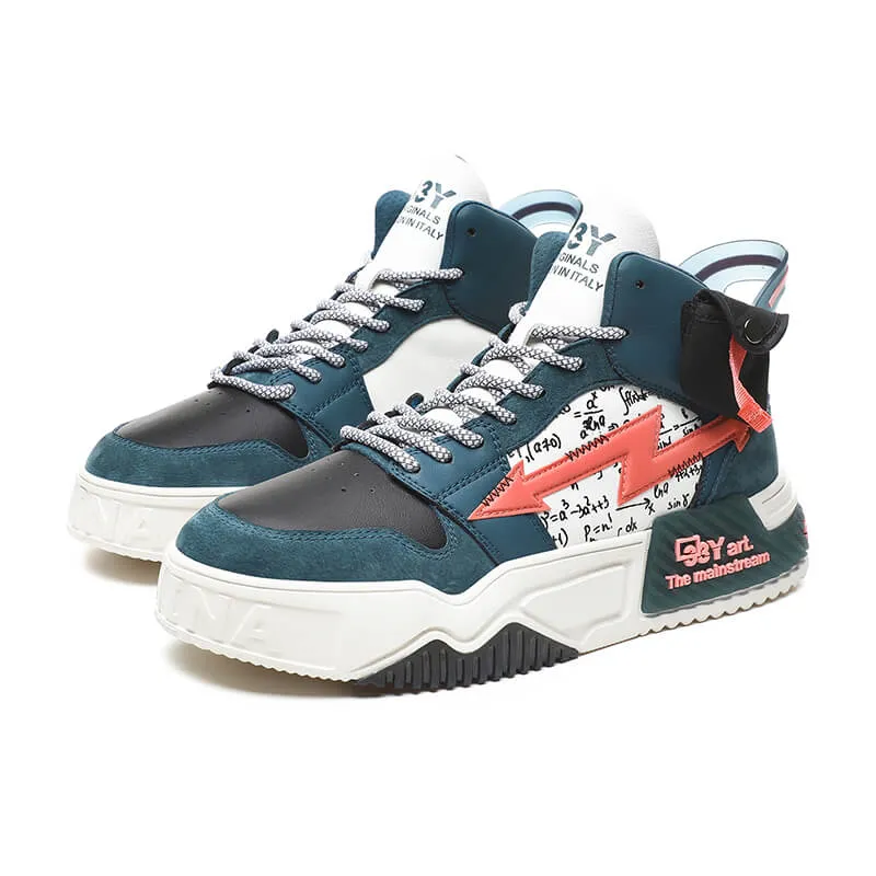 33Y Art the mainstream high top sneakers