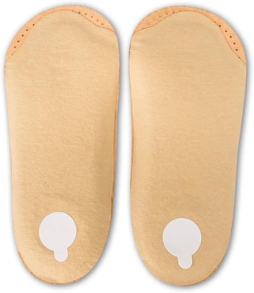 3/4 Light Orthotic Shoe Insoles Inserts Tacco Elastic – Light Arch Support and Shock Absorbing Pads – Vegetable Tanned Leather – Made in Germany (43 EUR/US M10)