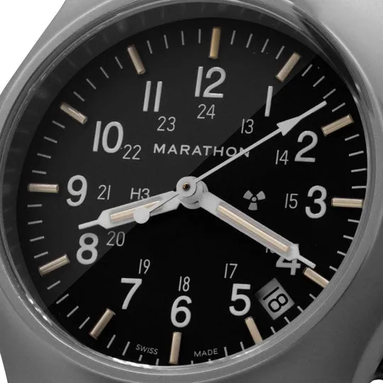 36MM OFFICER'S QUARTZ W/ DATE (GPQ-D) ON NYLON DEFSTAN