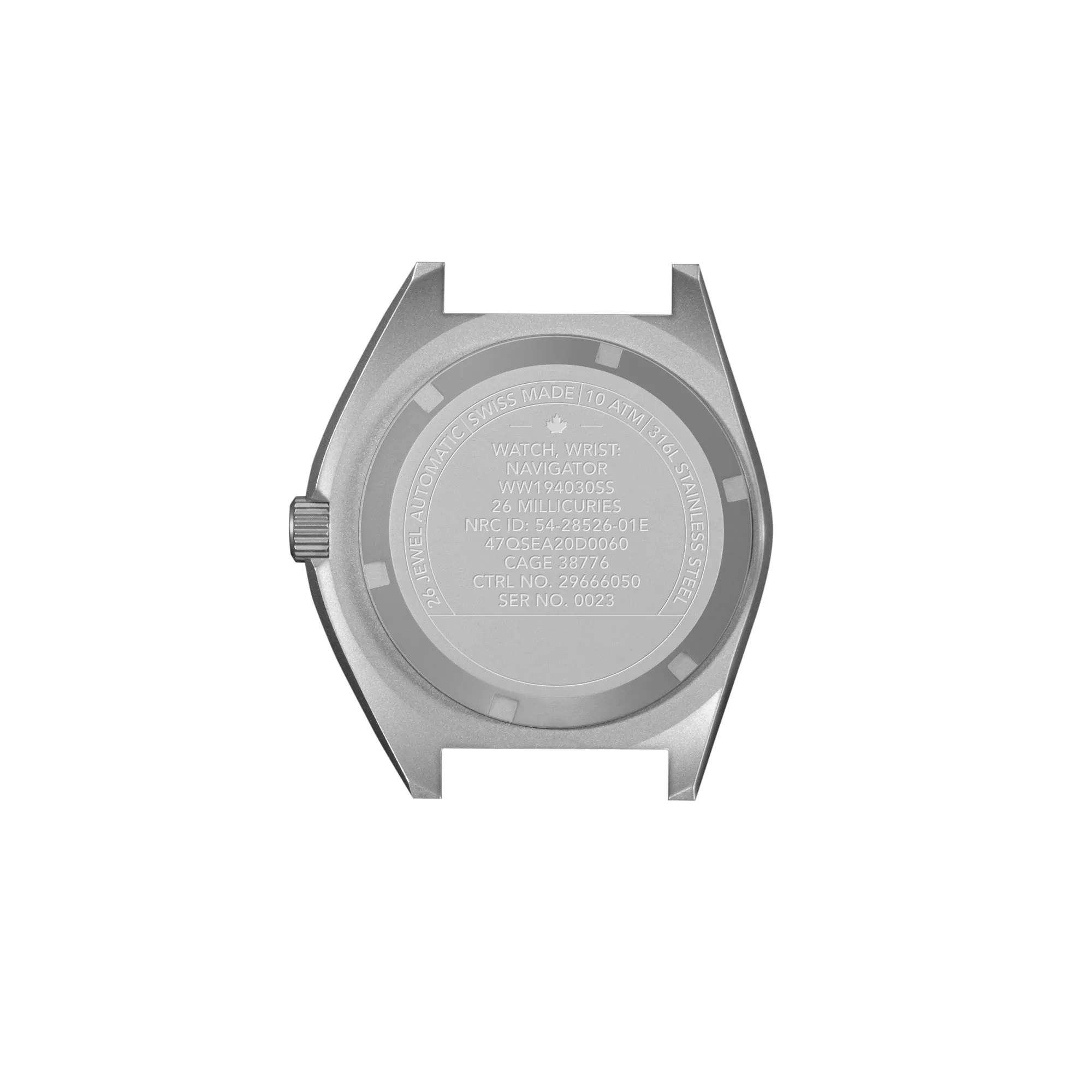 41MM STEEL NAVIGATOR W/ DATE AUTOMATIC (SSNAV-D AUTO) ON BALLISTIC NYLON