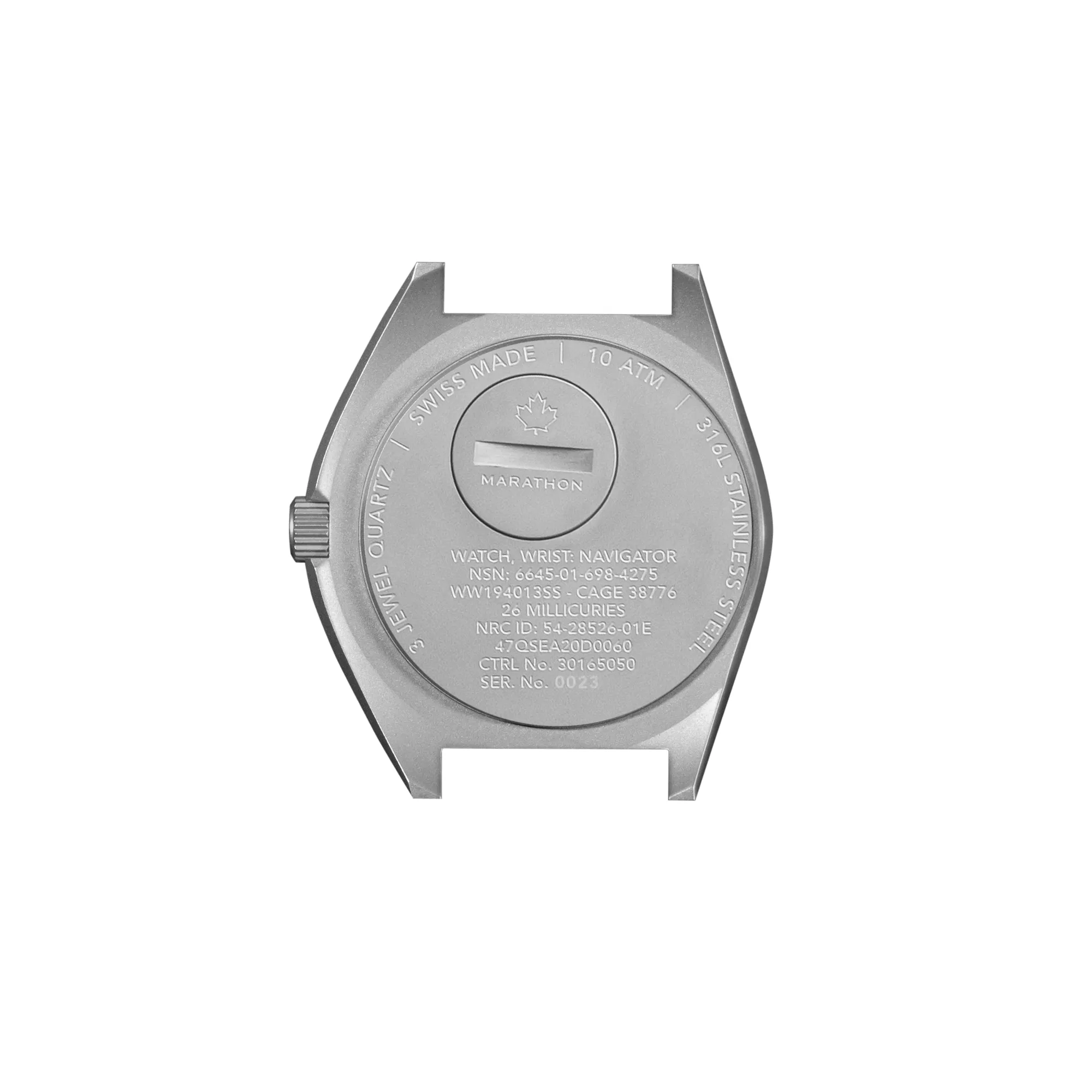 41MM STEEL NAVIGATOR W/ DATE (SSNAV-D) ON NYLON DEFSTAN