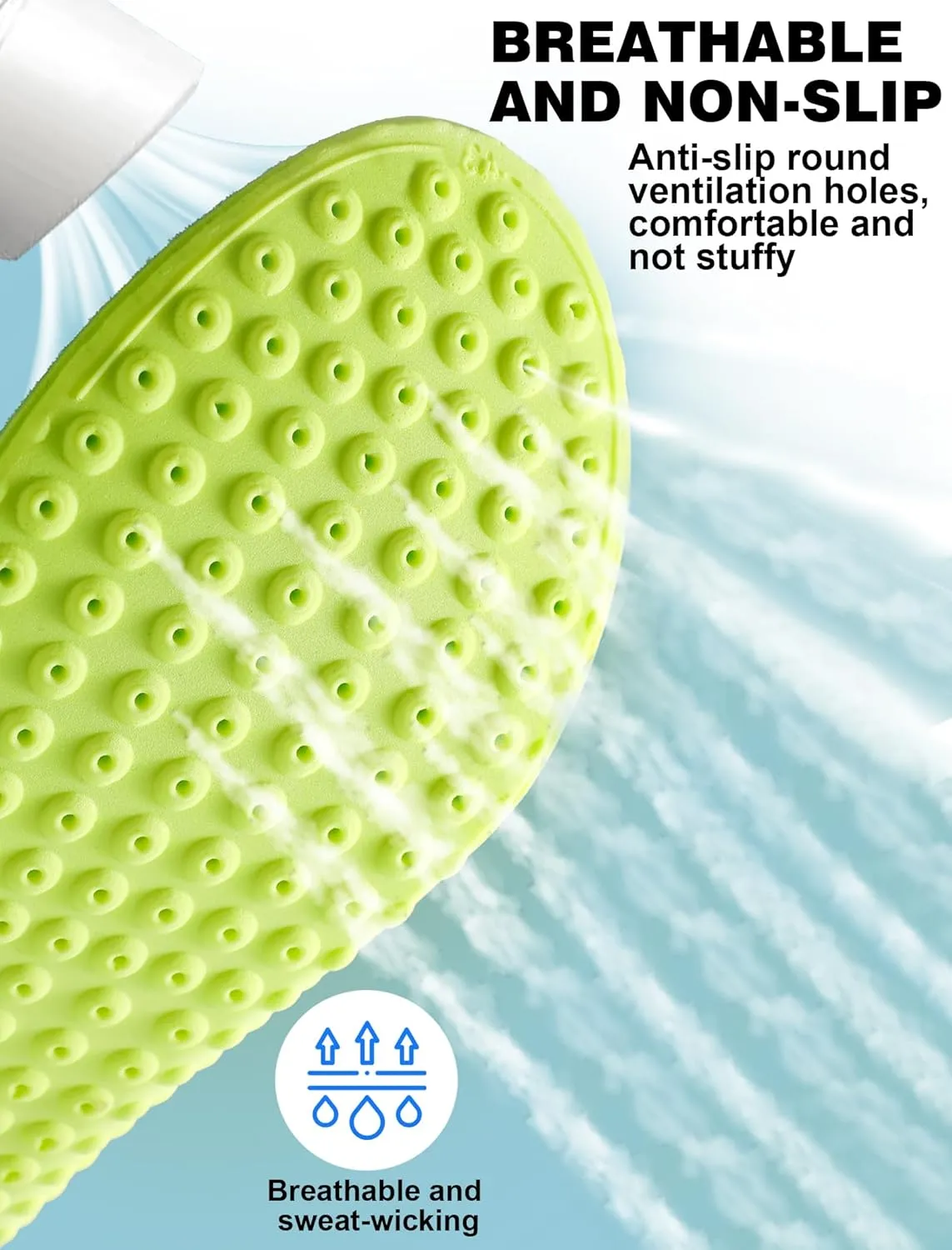 4D Cloud Soles Insoles for Men and Women,Soft Shock Absorption Massage Insoles -Comfort Sports Shoe Inserts Arch Support Insoles, Work Boot Shoe Insole (Green, S Men 7~8 /Women 8.5)