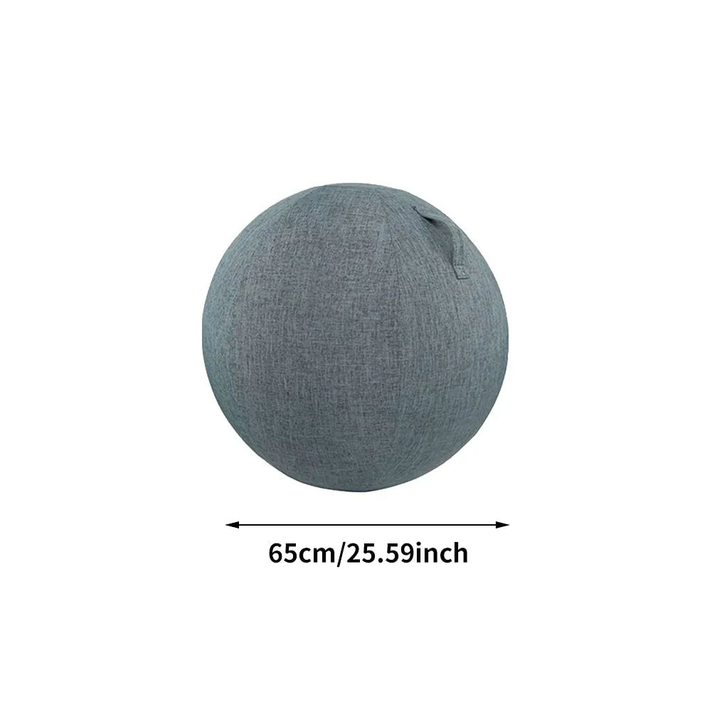 65cm Yoga Ball Cover With Handle, Sitting Ball Chair Protection for Fitness Yoga Ball Gym Training, Machine Washable