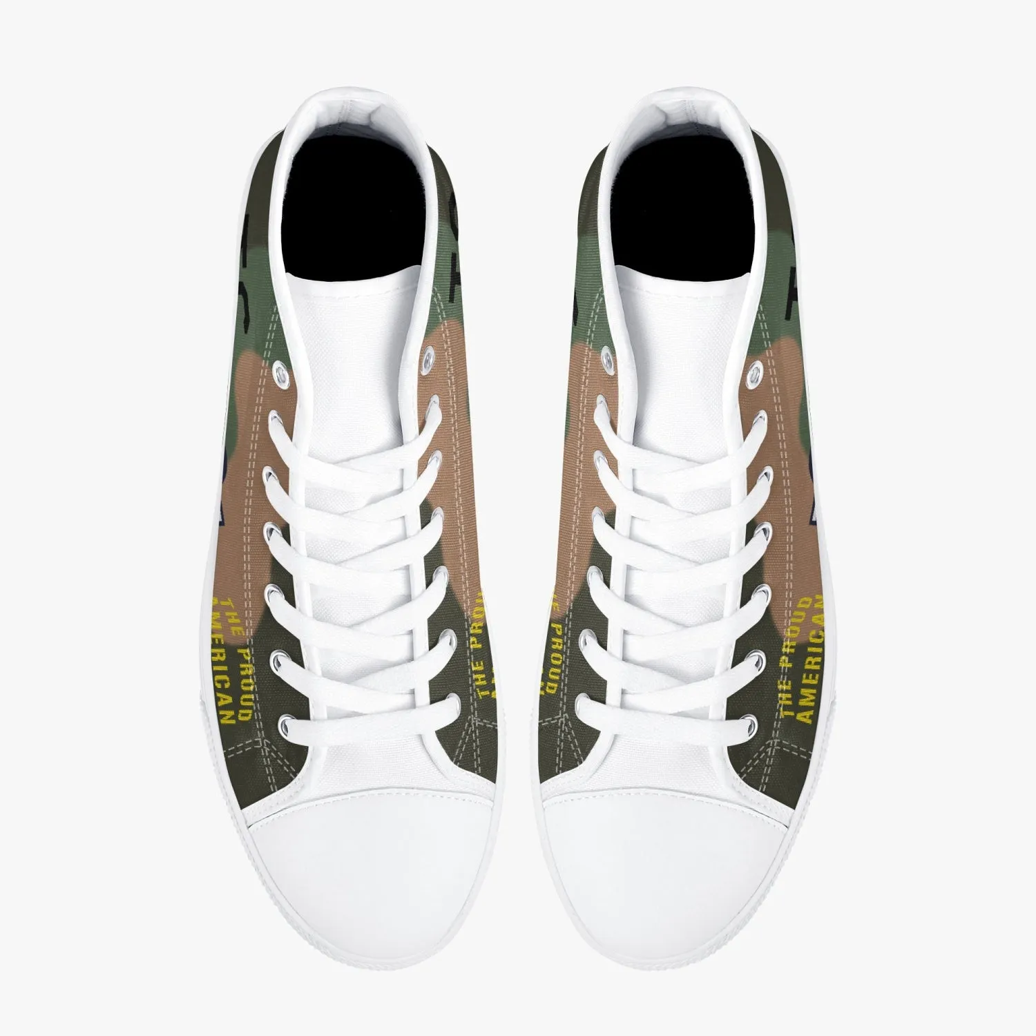 A-1 Skyraider "The Proud American" High Top Canvas Shoes