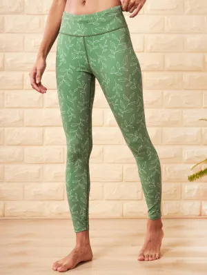 AbsoluteFit Folaige Print Yoga Tights