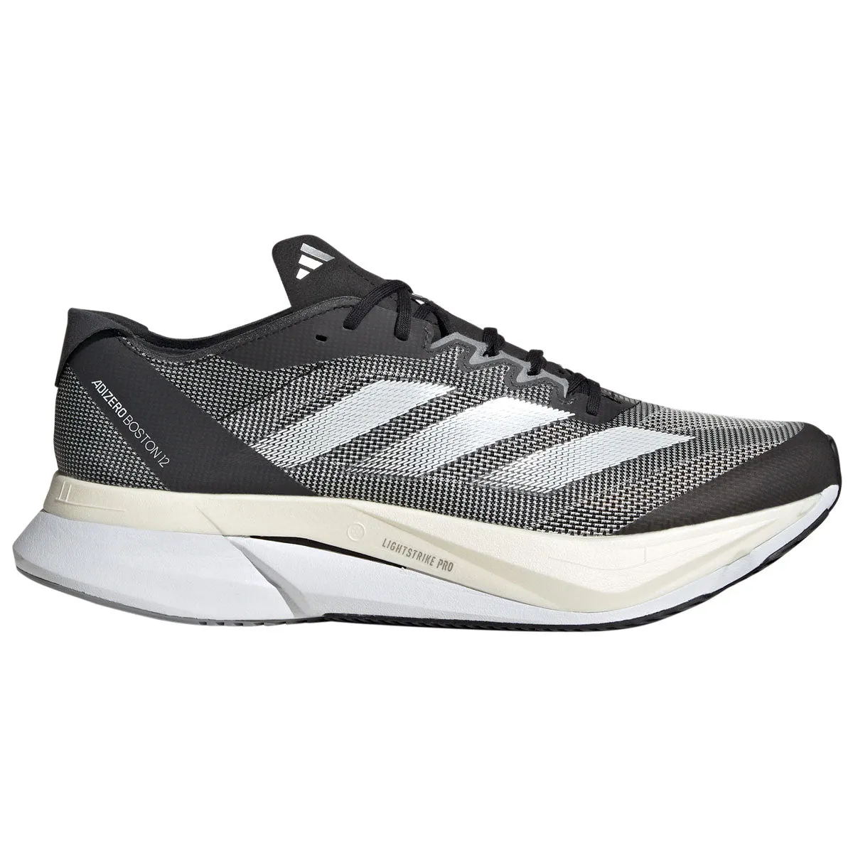 adidas Adizero Boston 12 Running Shoes - Mens - Black/White/Carbon
