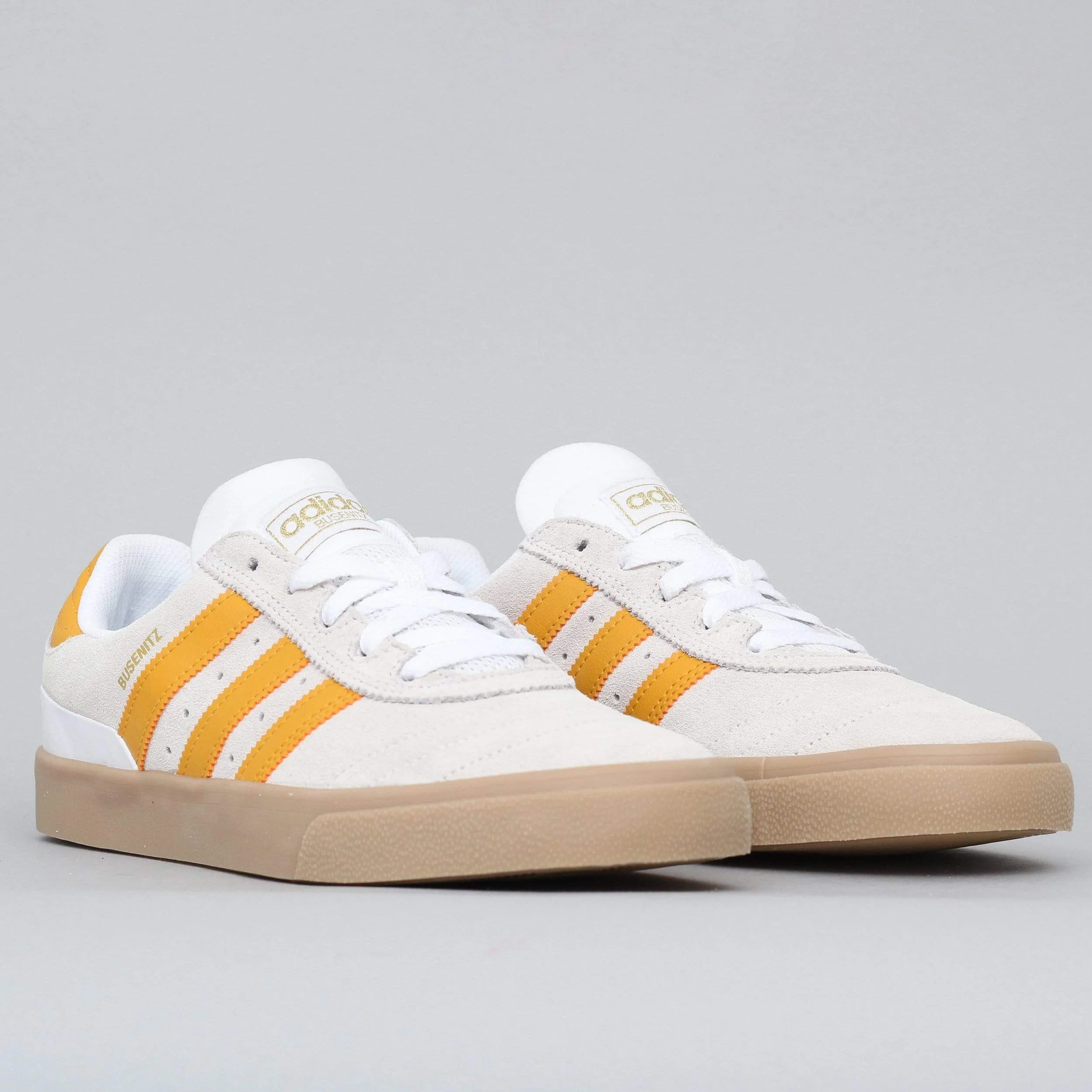 adidas Busenitz Vulc Shoes Footwear White / Tactile Yellow / Gum4