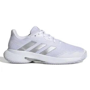 adidas CourtJam Control Women's Tennis Shoe (White/Silver)
