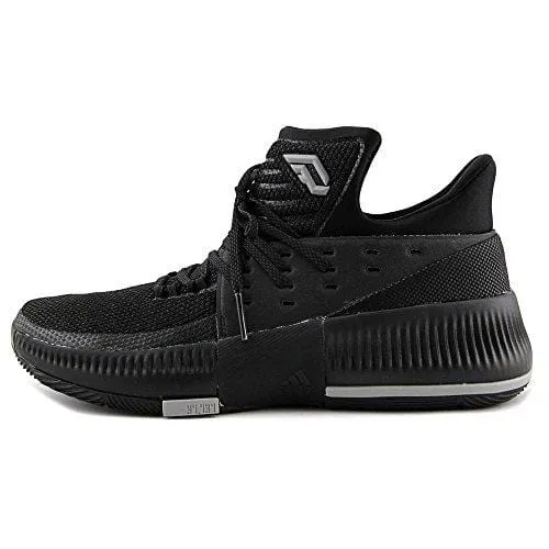 adidas Dame 3 Shoe Mens Basketball 11 Core Black-Core Black-Solid Grey