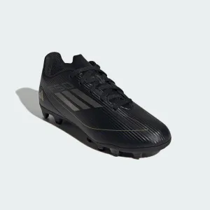 adidas F50 CLUB Flexible Ground Soccer Cleats | Core Black-Iron Metallic-Gold Metallic | Kid's Unisex