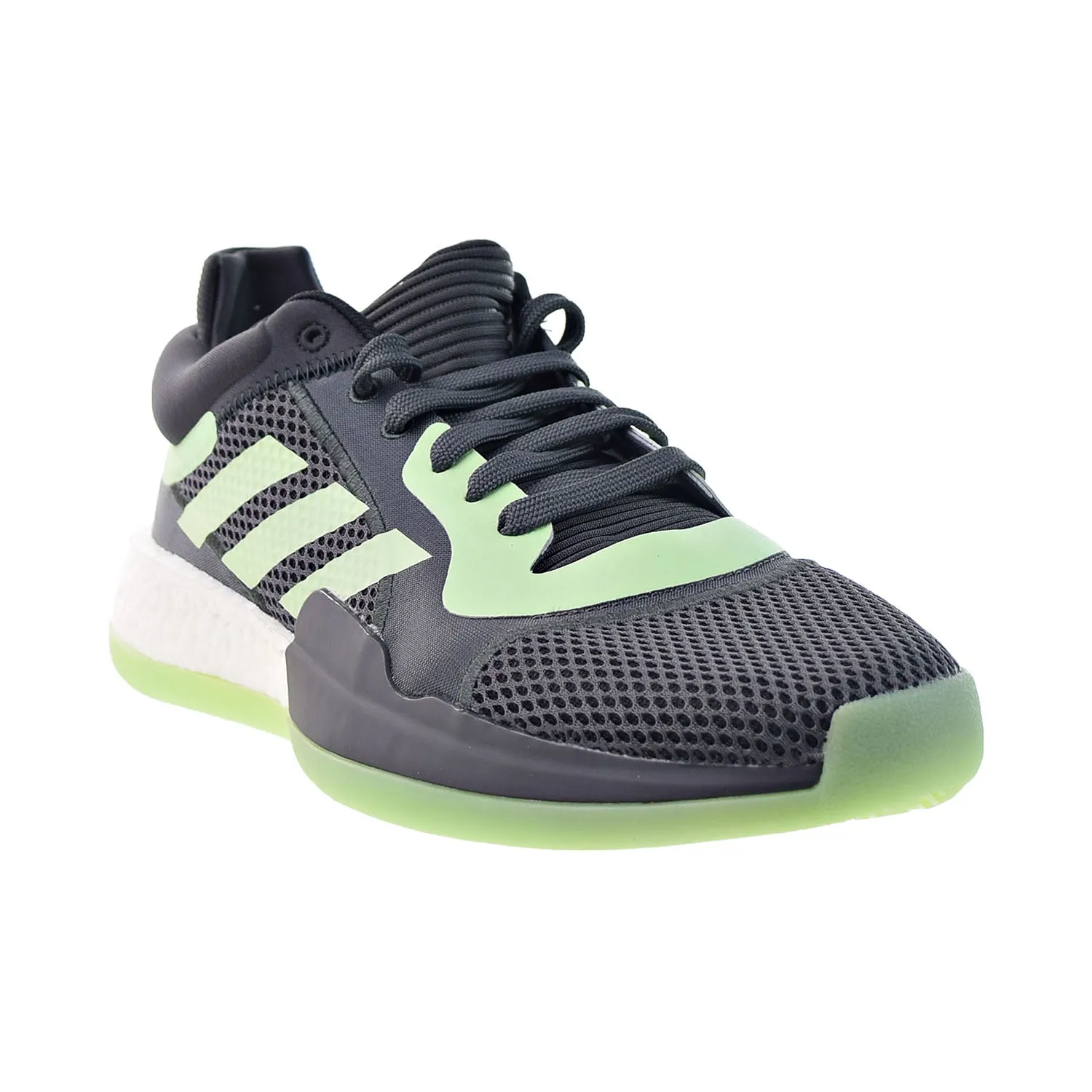 Adidas Marquee Boost Low Men's Basketball Shoes Carbon-Glow Green-Grey Five