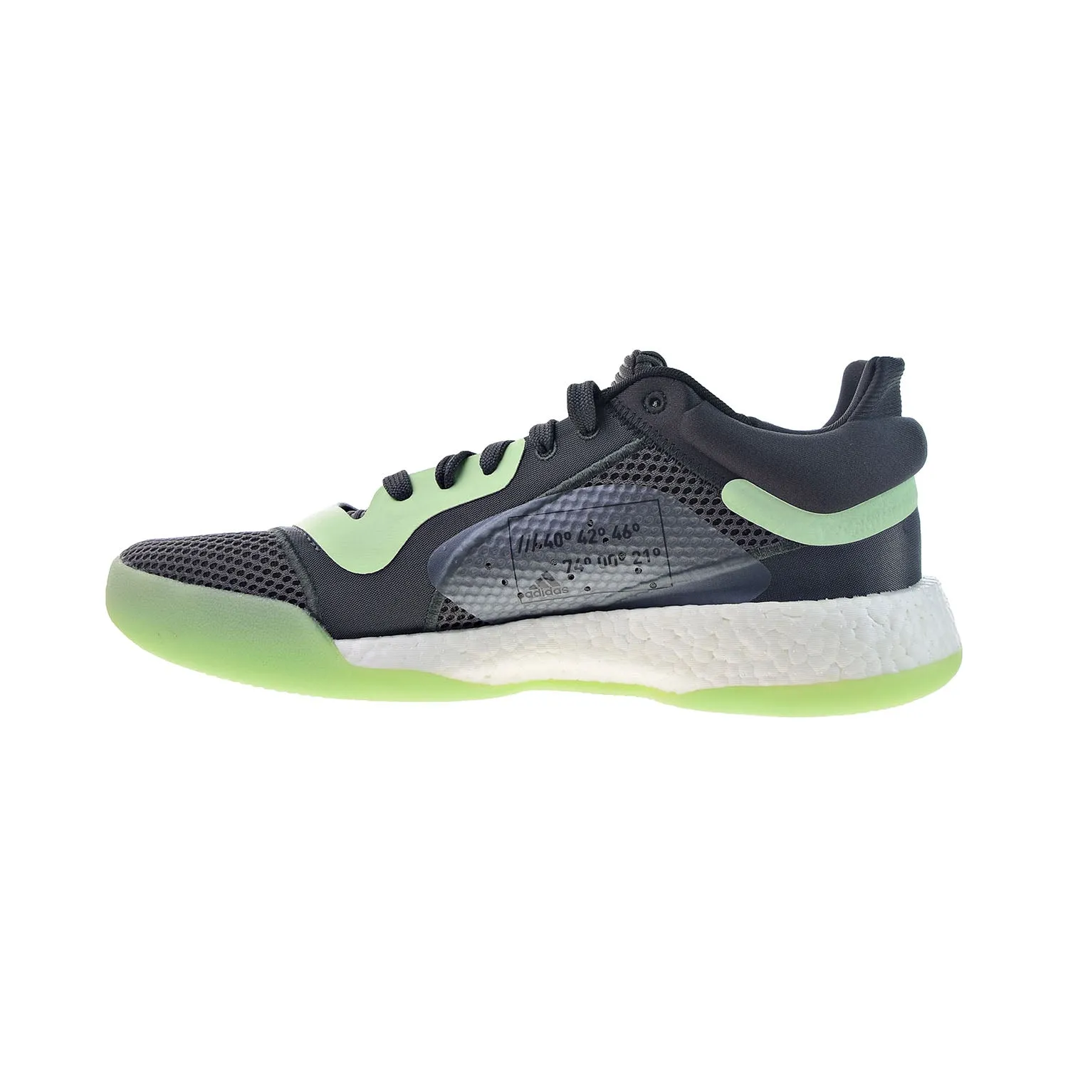 Adidas Marquee Boost Low Men's Basketball Shoes Carbon-Glow Green-Grey Five
