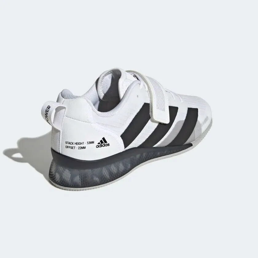 adidas Mens Adipower III Weightlifting Shoes White