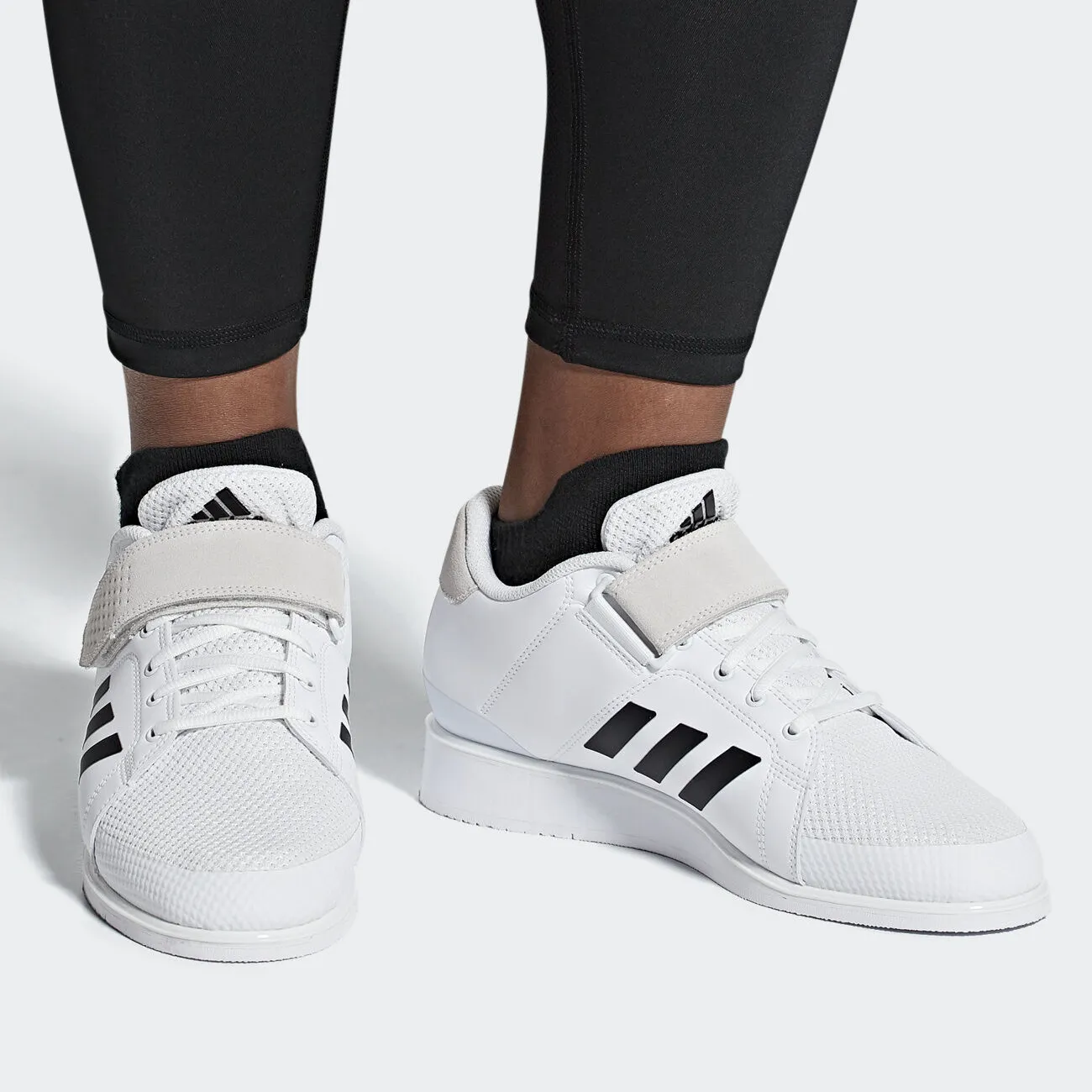 adidas Power Perfect 3 Mens Weightlifting Shoes - White