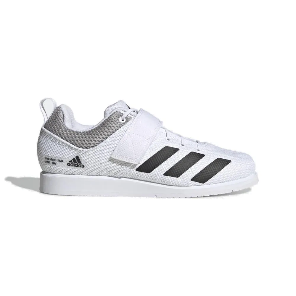 Adidas Powerlift 5 Weightlifting Boots - White/Black