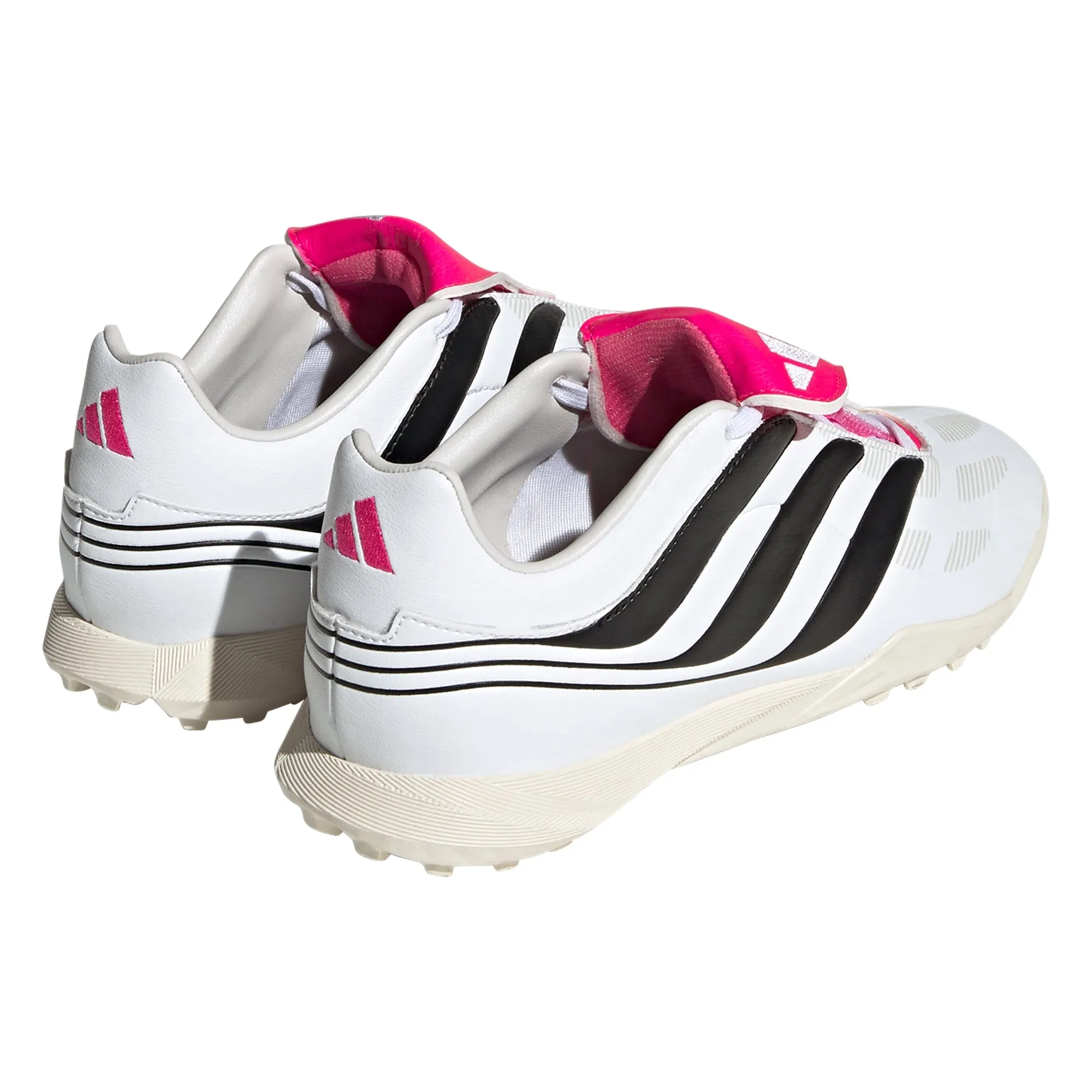 adidas Predator Precision.3 TF Junior Artificial Turf Soccer Shoes - White/Core Black/Team Shock Pink