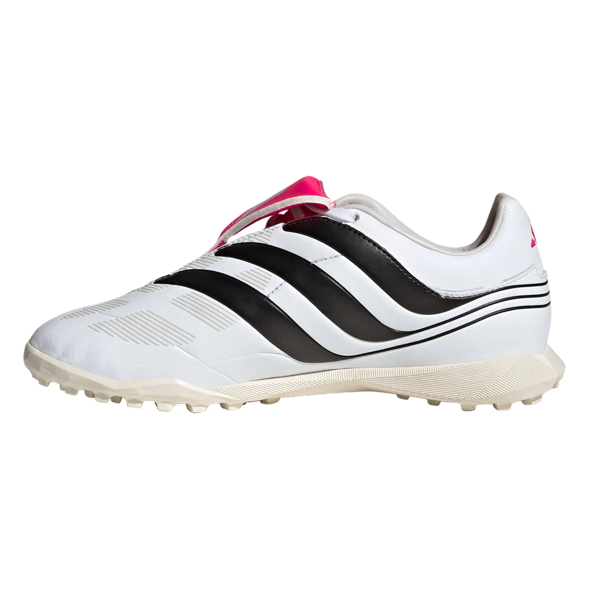adidas Predator Precision.3 TF Junior Artificial Turf Soccer Shoes - White/Core Black/Team Shock Pink