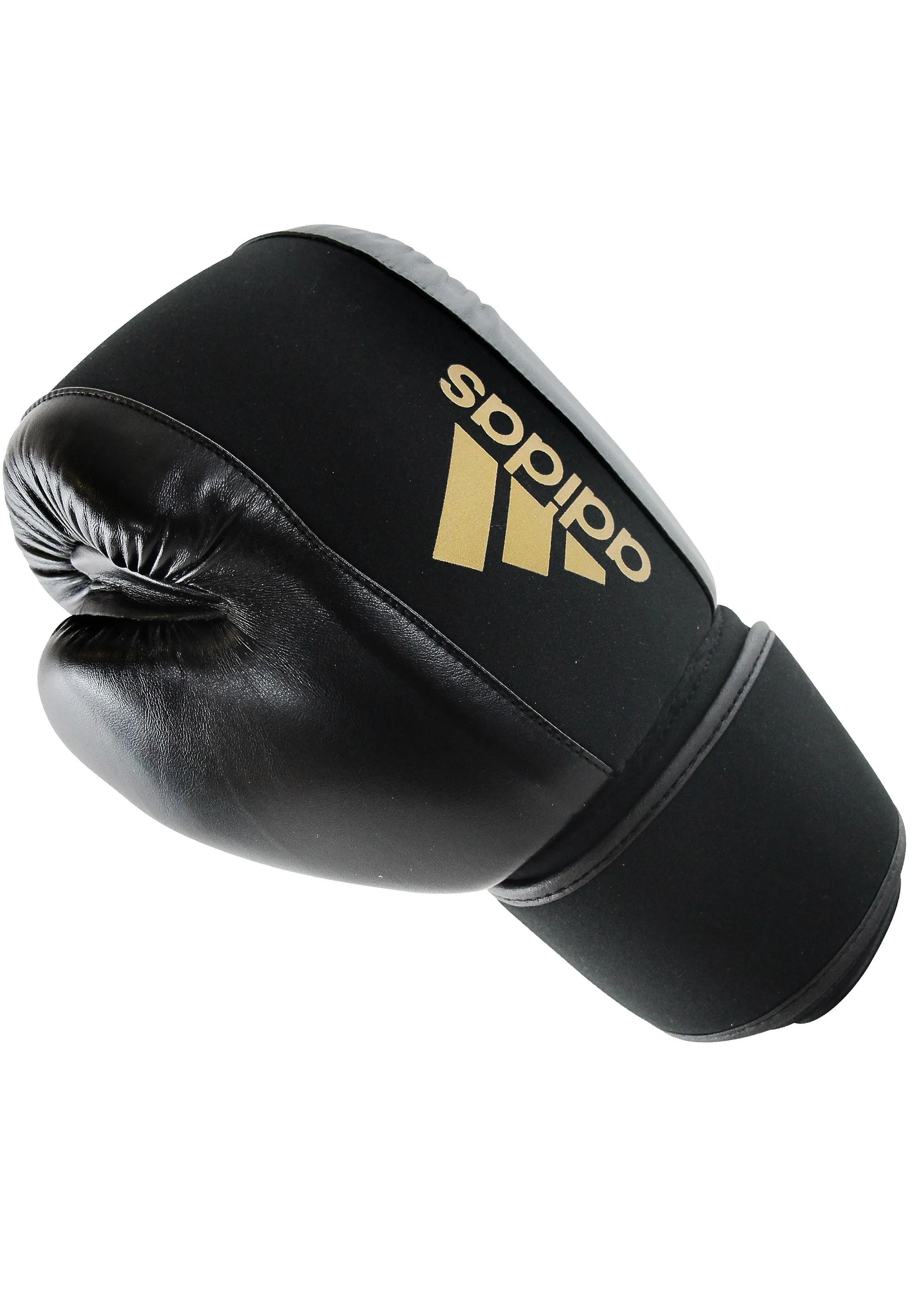Adidas Women's Washable Boxing Glove <BR> ADIHBWG01 BLACK/GOLD