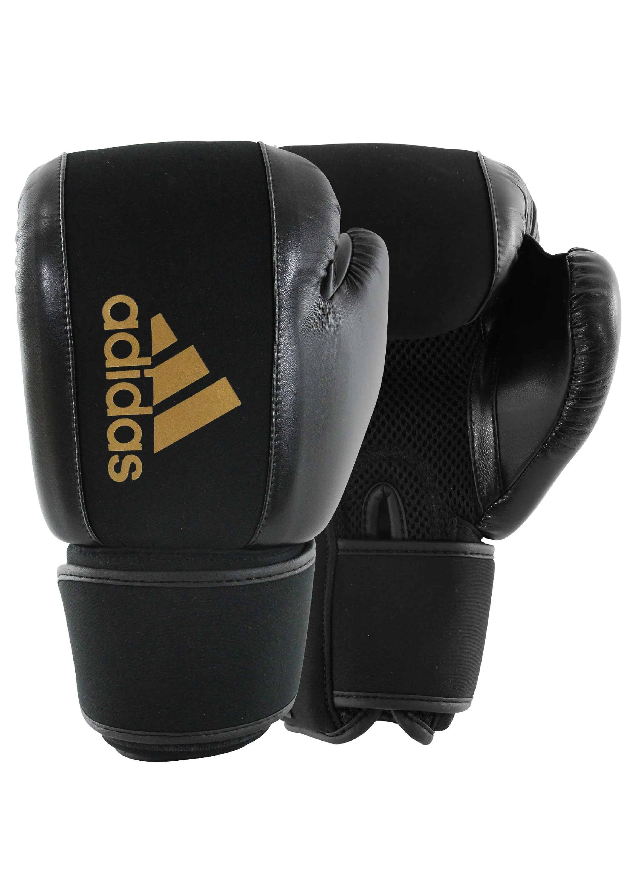 Adidas Women's Washable Boxing Glove <BR> ADIHBWG01 BLACK/GOLD