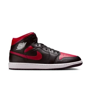 Air Jordan 1 Mid Black/University Red-Summit White