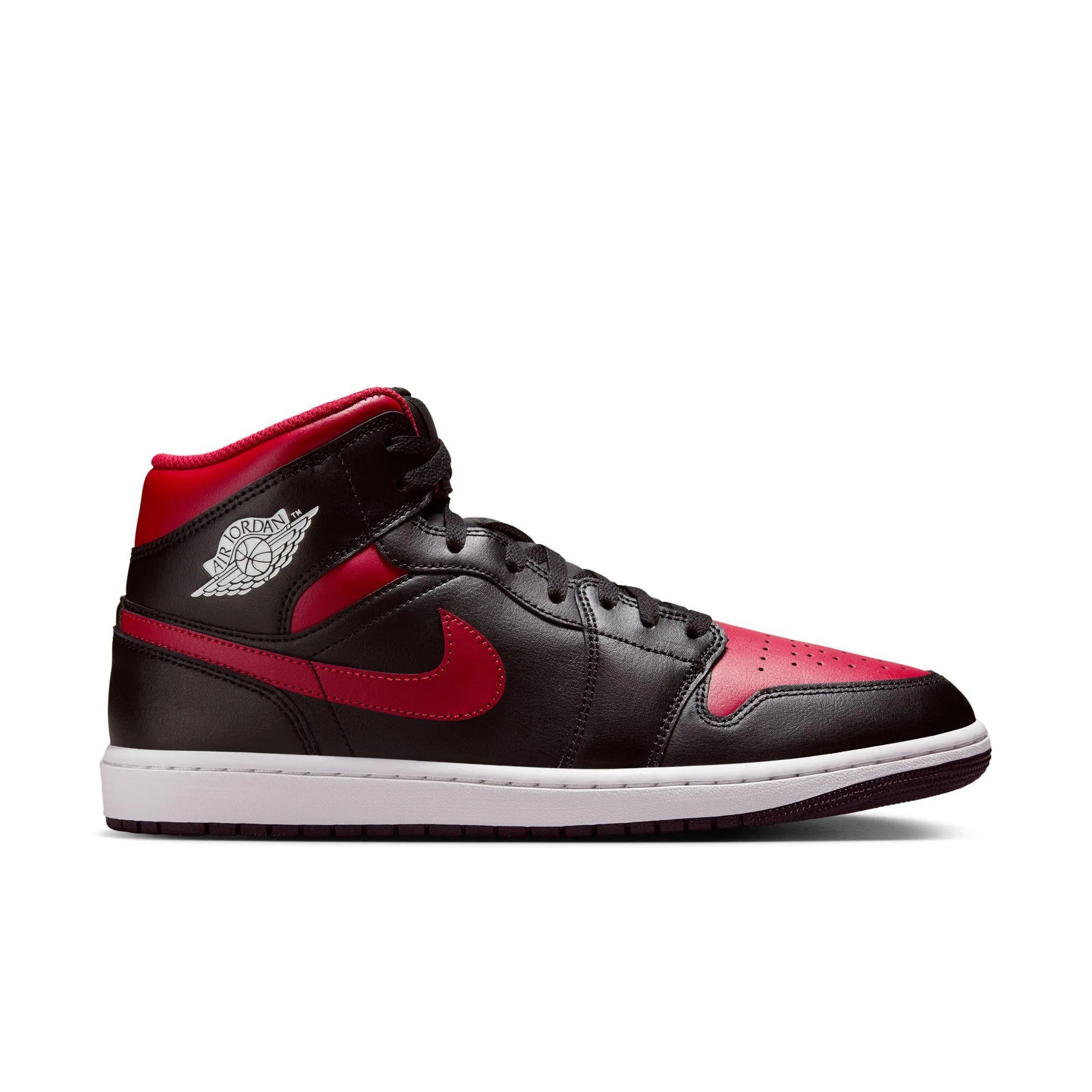 Air Jordan 1 Mid Black/University Red-Summit White