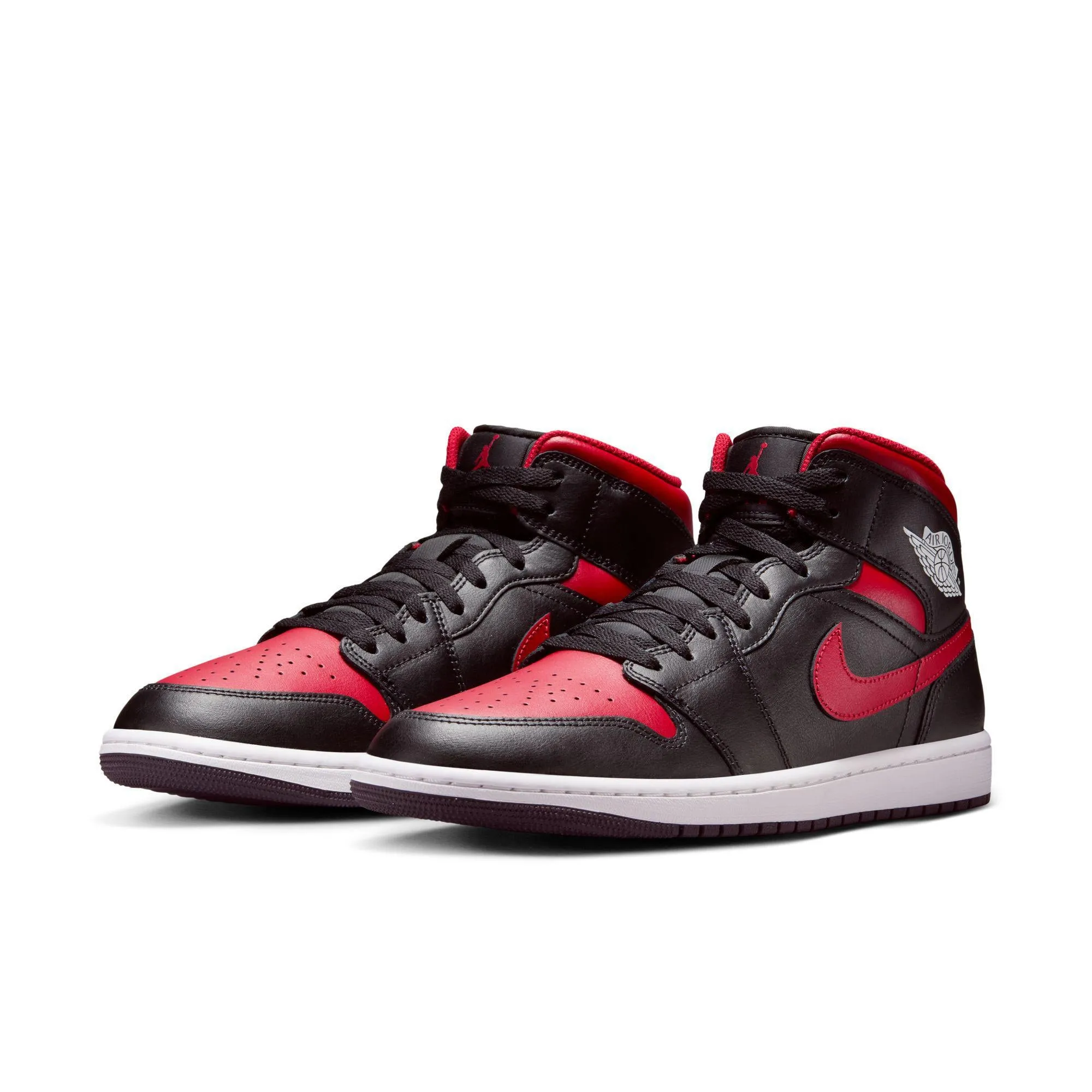 Air Jordan 1 Mid Black/University Red-Summit White