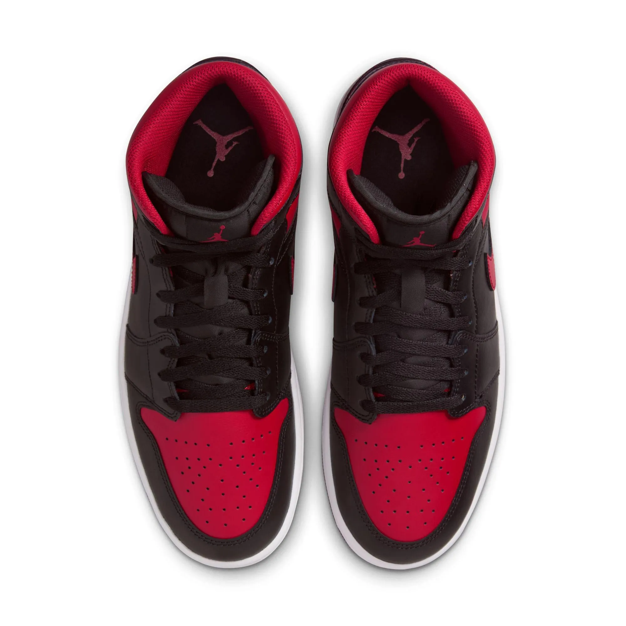 Air Jordan 1 Mid Black/University Red-Summit White