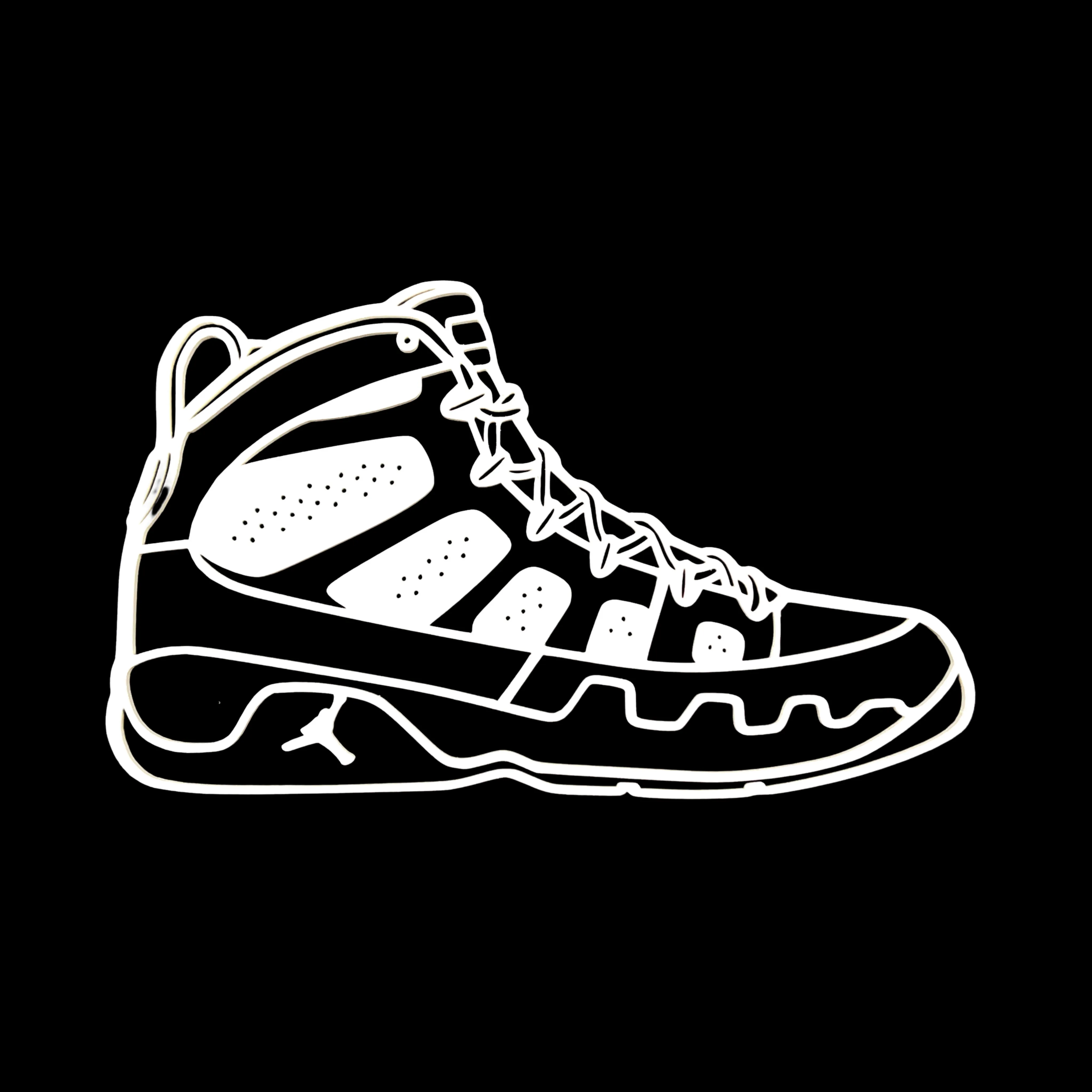 Air Jordan 9 Inspired Wall Piece 2D