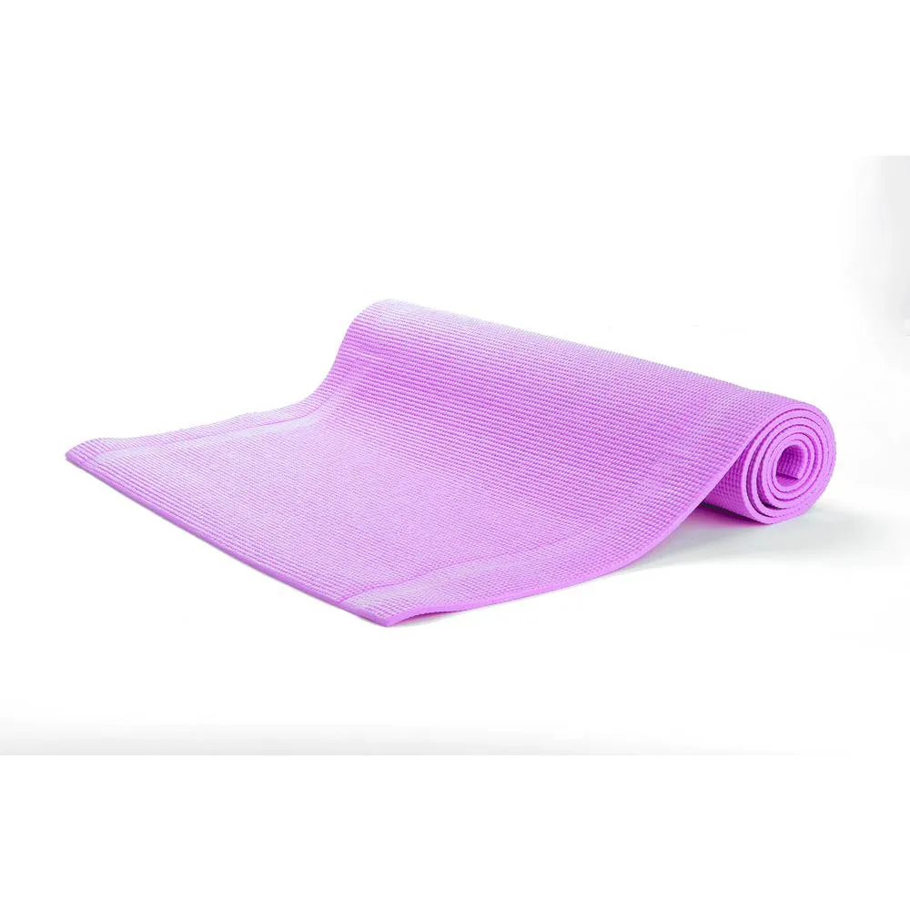 All Purpose Extra Thick Purple Fitness & Exercise 24 in. x 68 in. Yoga Mat with Carrying Strap