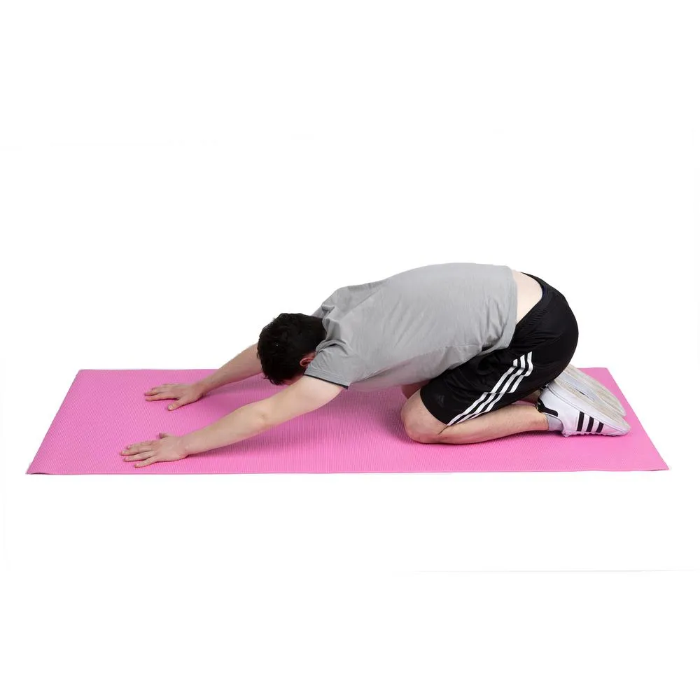 All Purpose Extra Thick Purple Fitness & Exercise 24 in. x 68 in. Yoga Mat with Carrying Strap