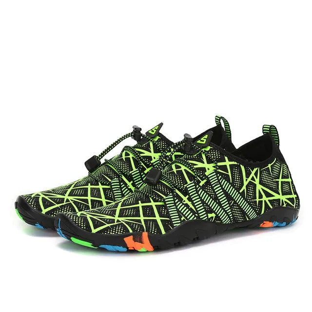 Aqua Shoes Summer Shoes Men Breathable Woman Sneakers Adult Beach Slippers Upstream Shoes Swimming Diving Socks Tenis Masculino