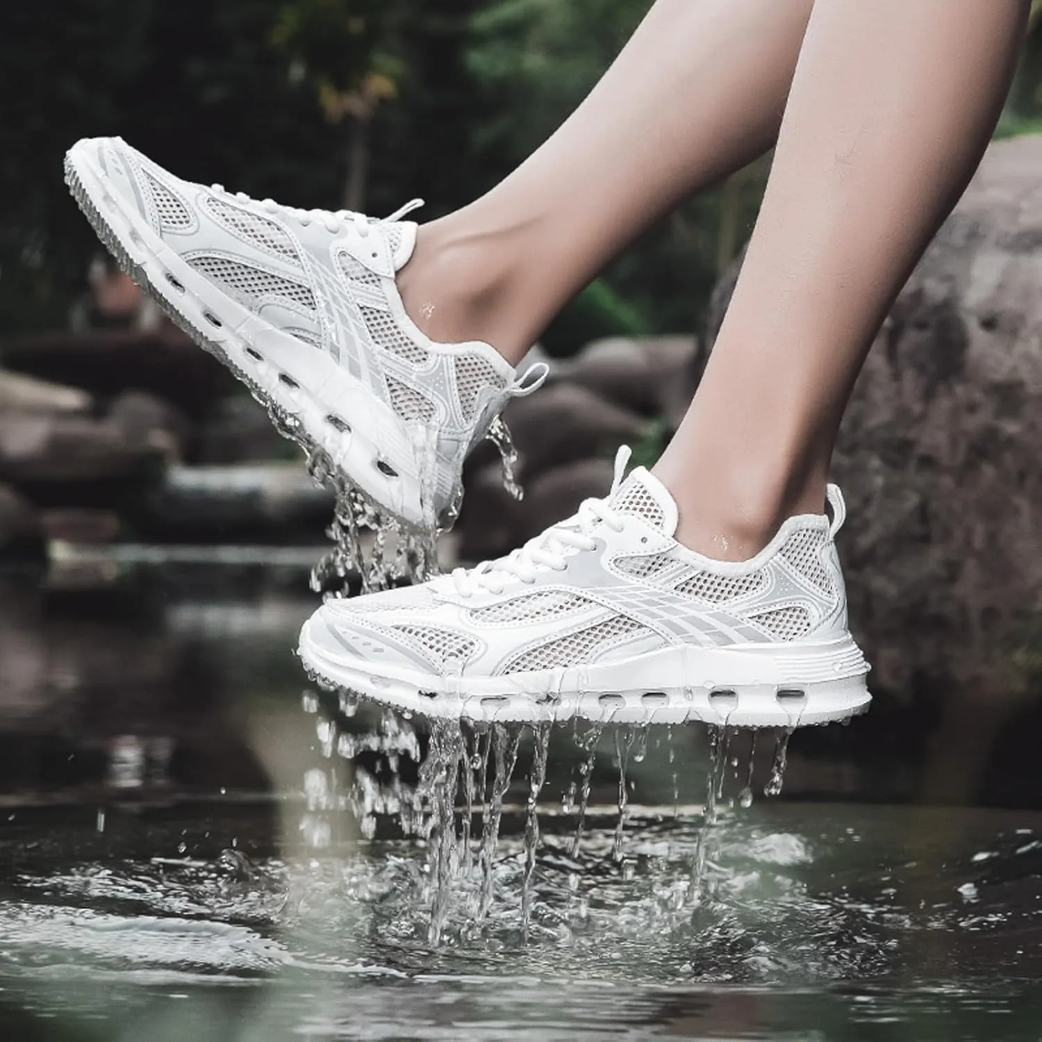 Arch Support Fitness Sneaker for Men Comfortable Breathable Lace Up Sneaker Men's Lightweight Cushion Sneakers