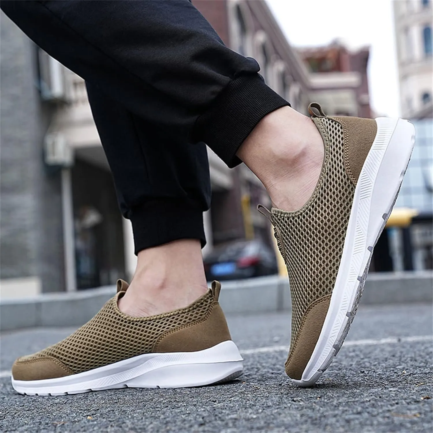 Arch Support Hiking Shoes for Men Breathable Casual Comfortable Walking Sneaker Men's Breathable Barefoot Shoes
