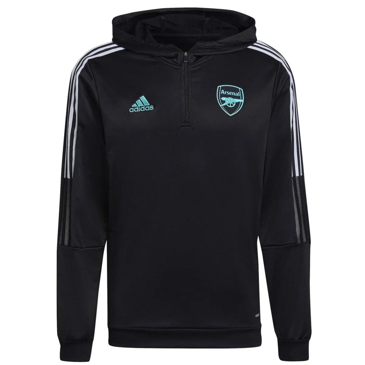 Arsenal FC black hooded training technical tracksuit 2022 - Adidas