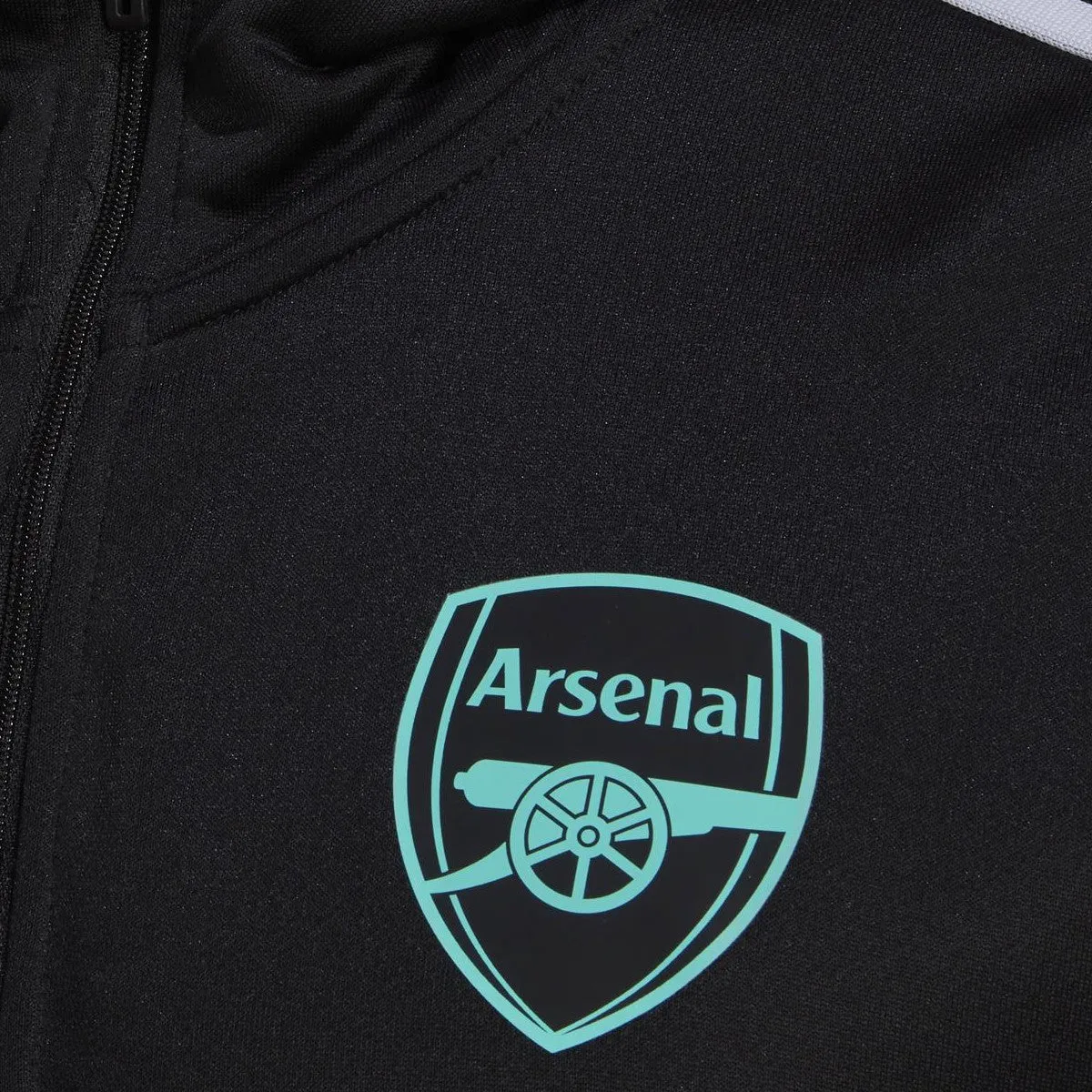 Arsenal FC black hooded training technical tracksuit 2022 - Adidas