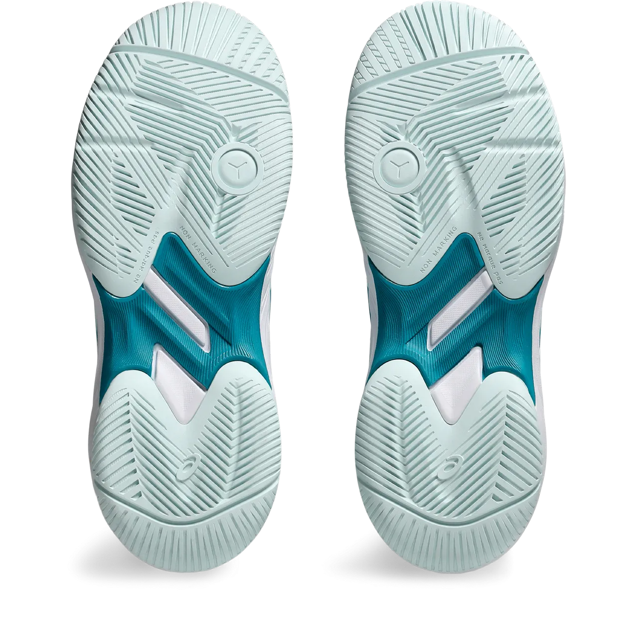 Asics Junior Gel Game 9 Tennis Shoes Pale Mint Blue Expanse