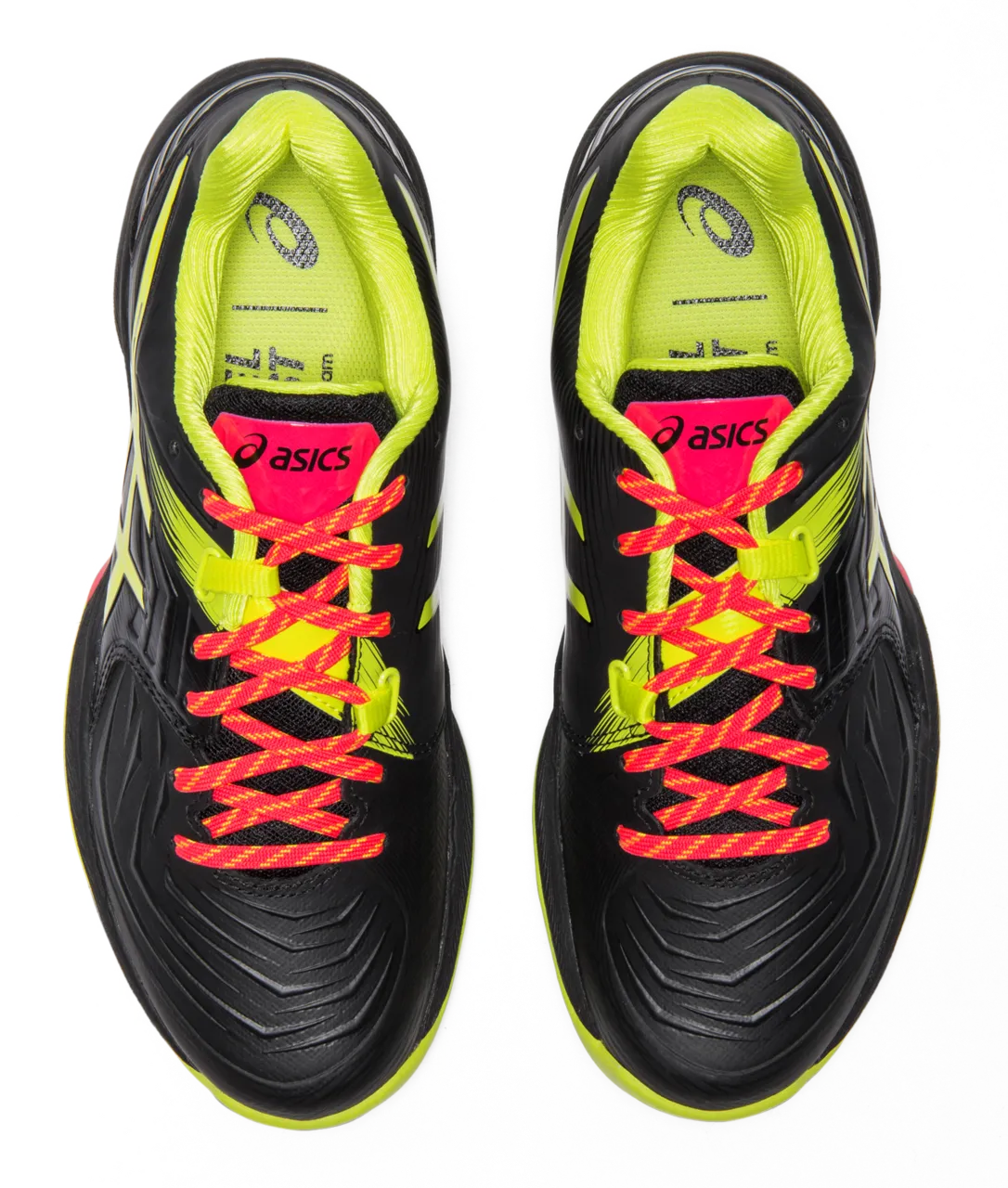 Asics Women's Gel-Blast FCourt Shoes In Black/Sour Yuzu