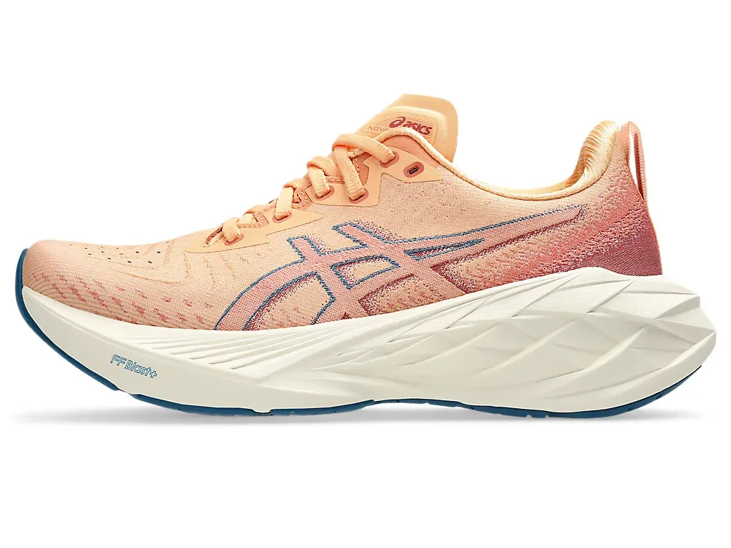 Asics Women's NOVABLAST 4 Running Shoes in Faded Orange/Deep Red