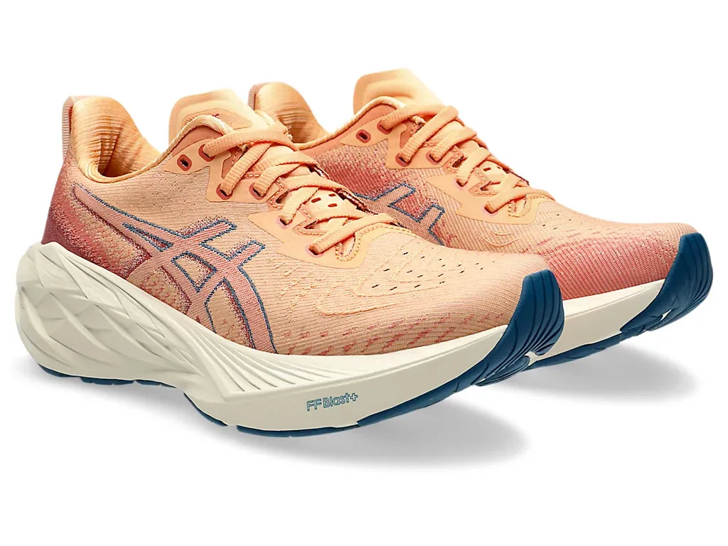 Asics Women's NOVABLAST 4 Running Shoes in Faded Orange/Deep Red