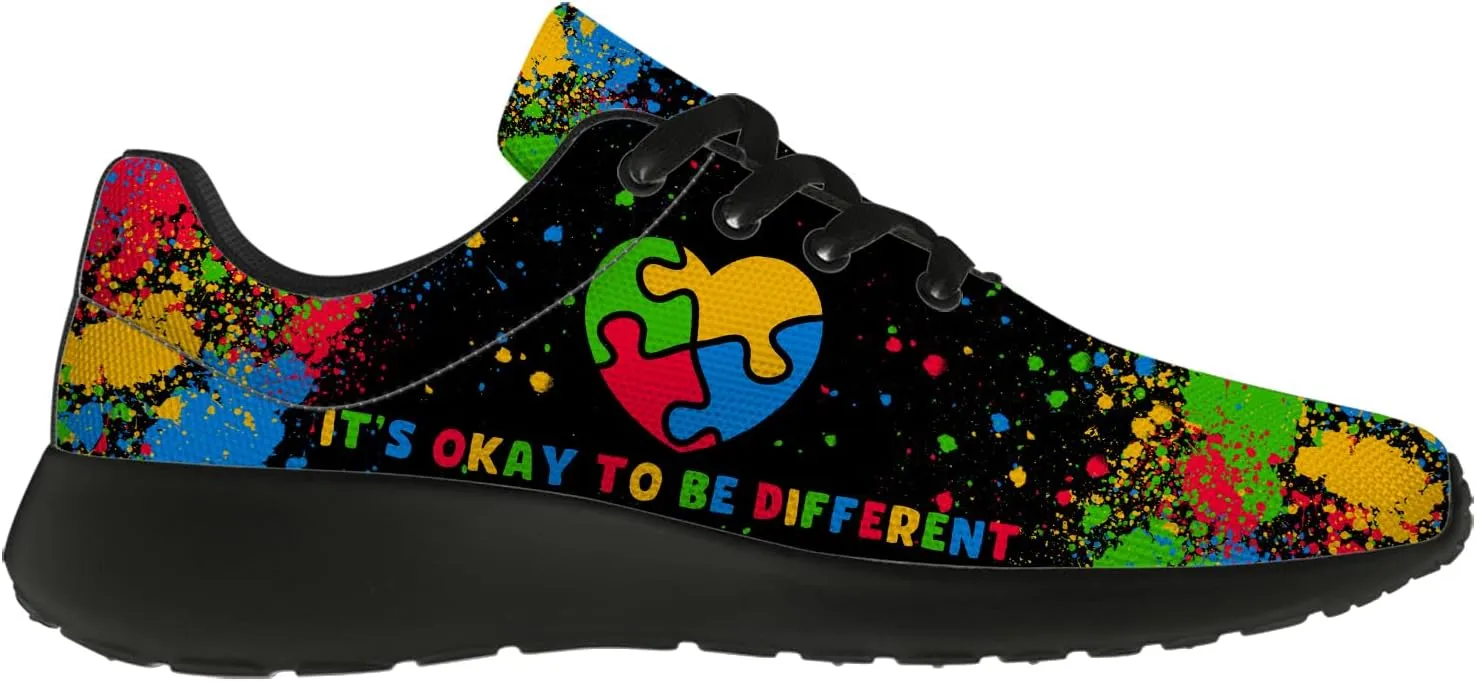 Autism Shoes for Women Men Running Shoes Lightweight Tennis Sneakers Gifts for Him Her