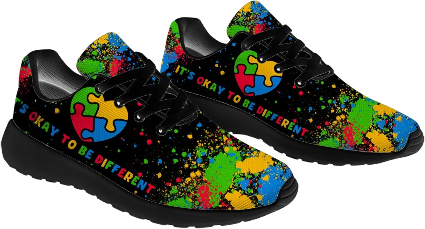 Autism Shoes for Women Men Running Shoes Lightweight Tennis Sneakers Gifts for Him Her