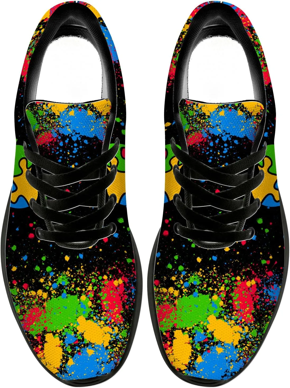 Autism Shoes for Women Men Running Shoes Lightweight Tennis Sneakers Gifts for Him Her