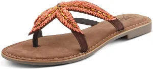 Azura Women's Starry Leaher Slide Sandal - Star-Designed Beaded with Jewels Leaher Slide Sandal - Star-Designed Beaded with Jewels