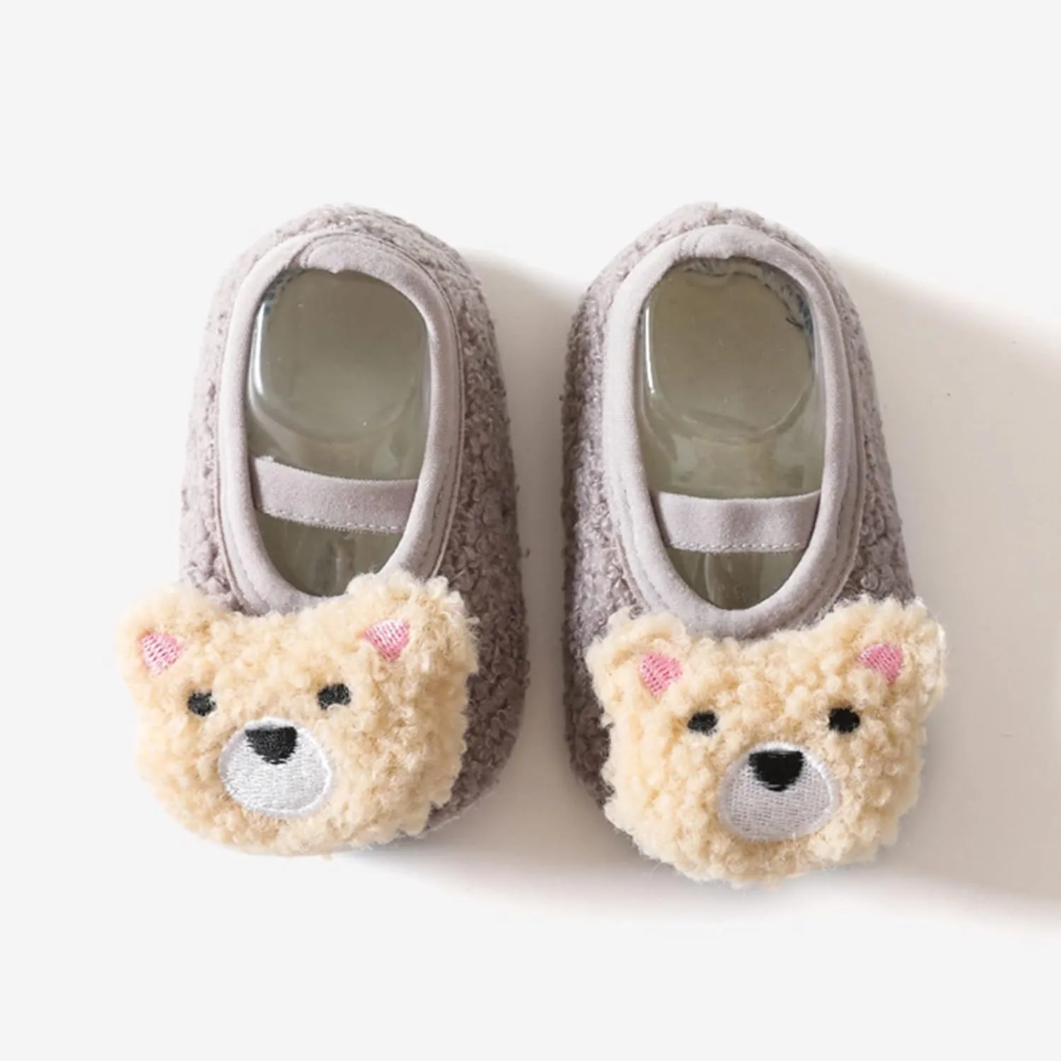 Baby 4t Shoes Boys and Girls Cartoon Character Pattern Warm Toddler Shoes Indoor Floor Socks Non Kids Shoes High Top